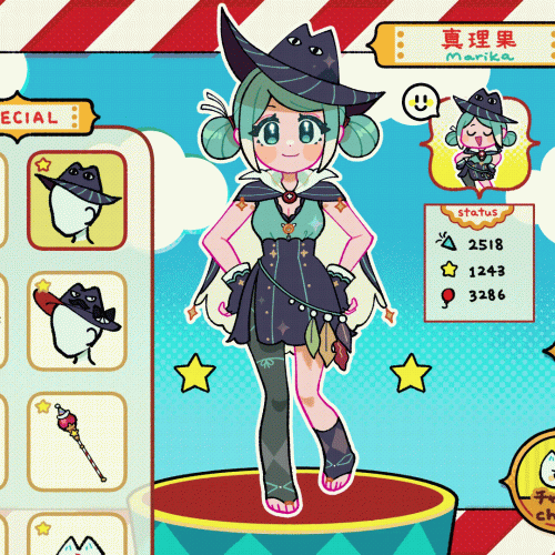 Vtuber「真理果様の配信OPアニメーションを描かせていただきました！