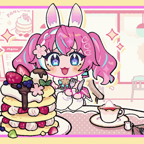 個人Vtuber「嬉々桜ゆん」様の配信OPアニメーションを描かせていただきました