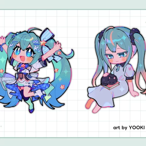 クリプトン・フクリプトン・フューチャー・メディア「初音ミク × エムアイカード」ミニキャラキーホルダー描き下ろしイラストューチャー・メディア「初音ミク × エムアイカード」ミニキャラキーホルダー描き下ろしイラスト