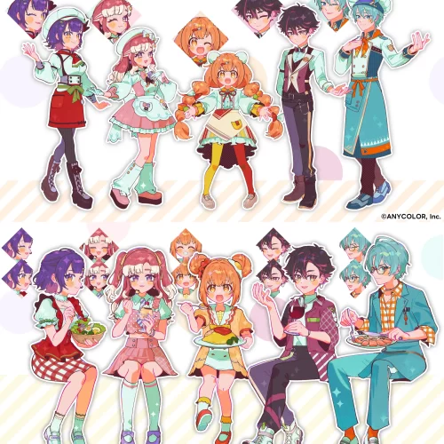 にじさんじ所属ユニット「スぺシャーレ」　『はっぴーでぃっぷまじっく！！』MV　イラスト